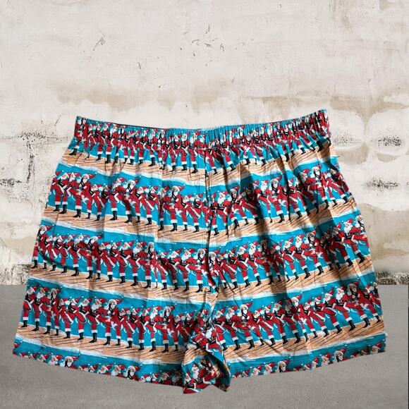 American Eagle NWOT Santa Boxer Shorts Size XL - Picture 1 of 3